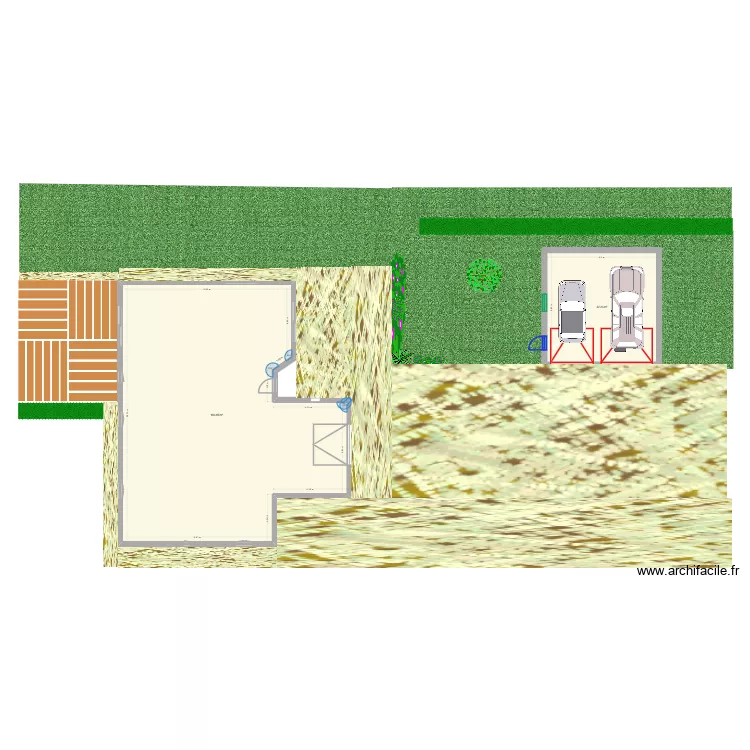 GARAGE PHIL. Plan de 2  et 206 m²