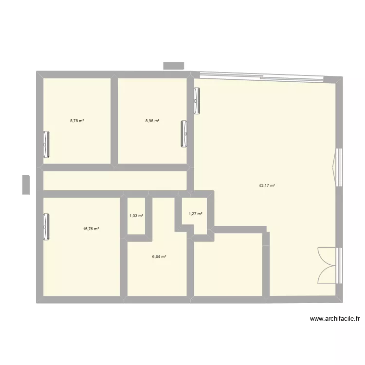 Maison Longpont. Plan de 7 et 86 m² Maison Longpont. Plan de 7 et 86 m²