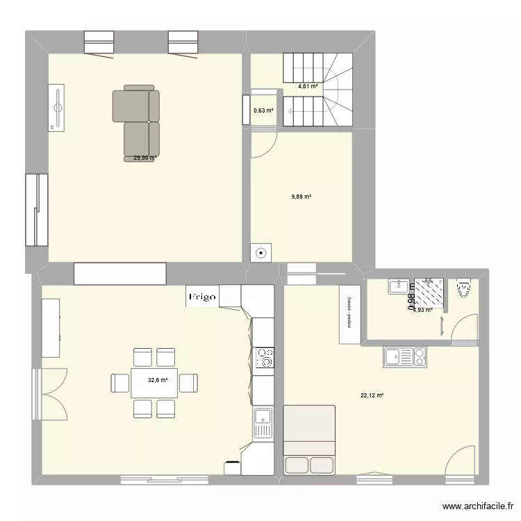 maison wil et morgane. Plan de 7 Pièces et 105 m²