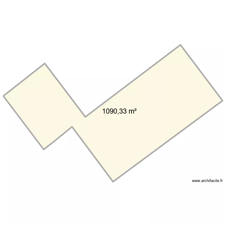 ks auto. Plan de 1  et 1090 m²