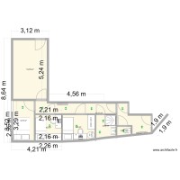 1/2 palier - Chambres + SdB Plan2