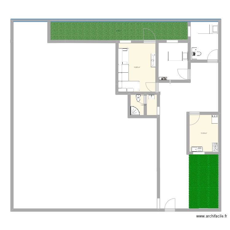 mioplan. Plan de 3 pièces et 32 m2