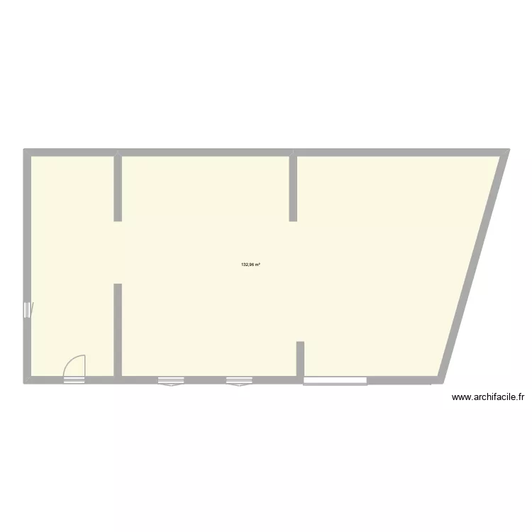 Lou Bres. Plan de 1 pièce et 133 m²