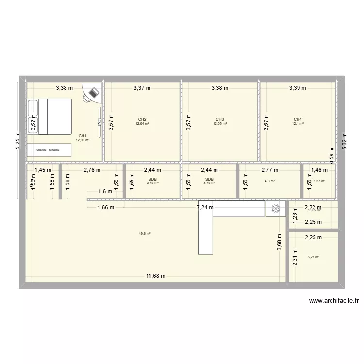 SAS LE LITTLE 04200 PEIPIN. Plan de 11  et 120 m²