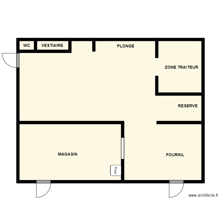 CHEZ OLIVIER ET MELANIE. Plan de 4 pièces et 76 m2