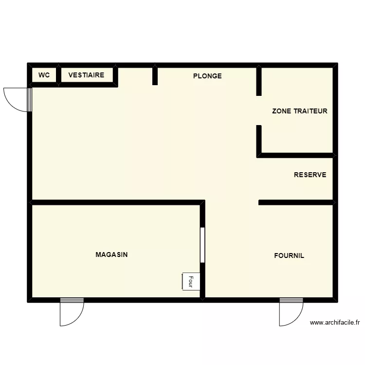 CHEZ OLIVIER ET MELANIE. Plan de 