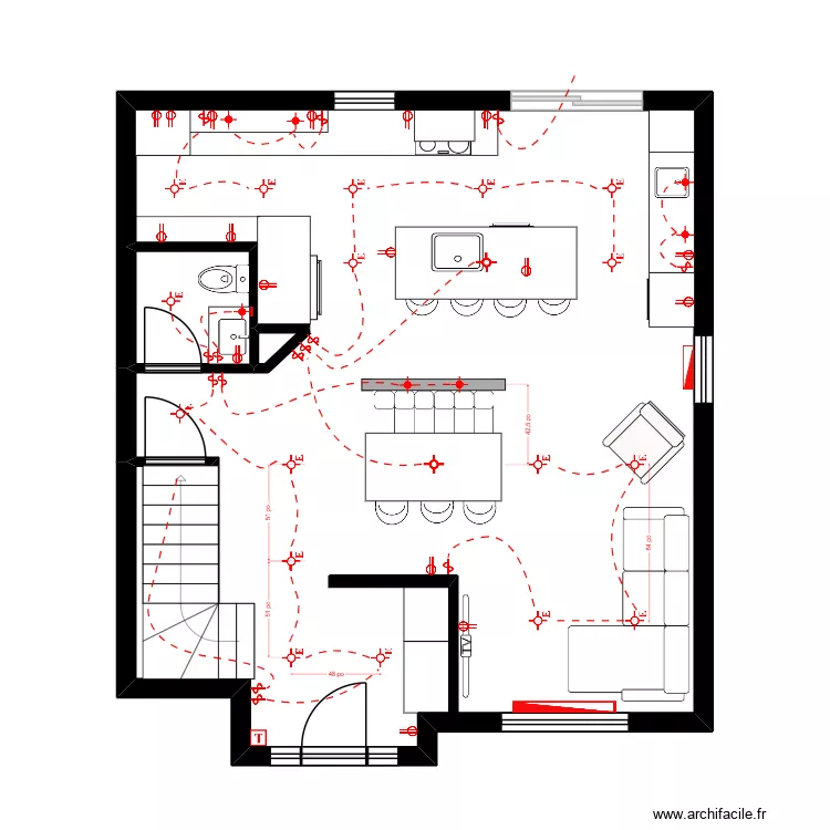 Karine Bertrand &eacute;lectrique. Plan de 3  et 60 m²