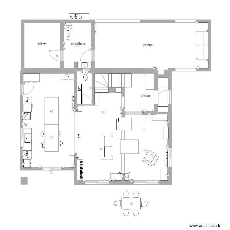 Maison_v26. Plan de 8 pièces et 117 m2