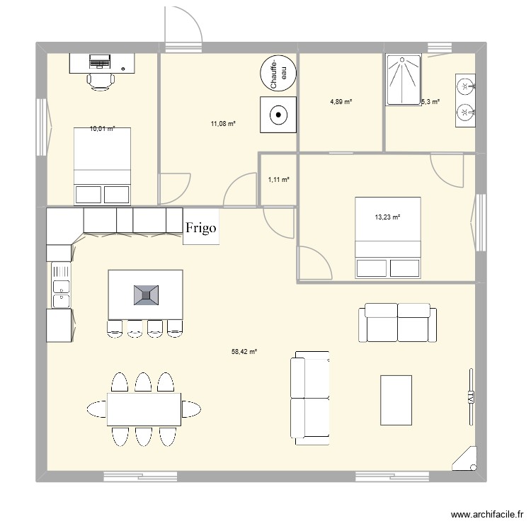 chalet. Plan de 0 pièce et 0 m2