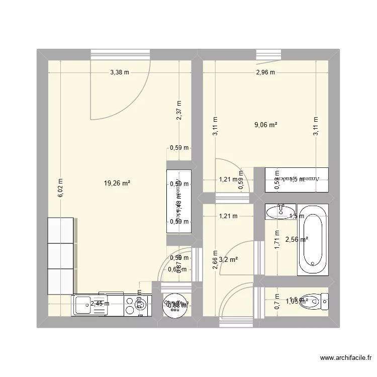appart nagy. Plan de 5 et 16 m² appart nagy. Plan de 5 et 16 m²