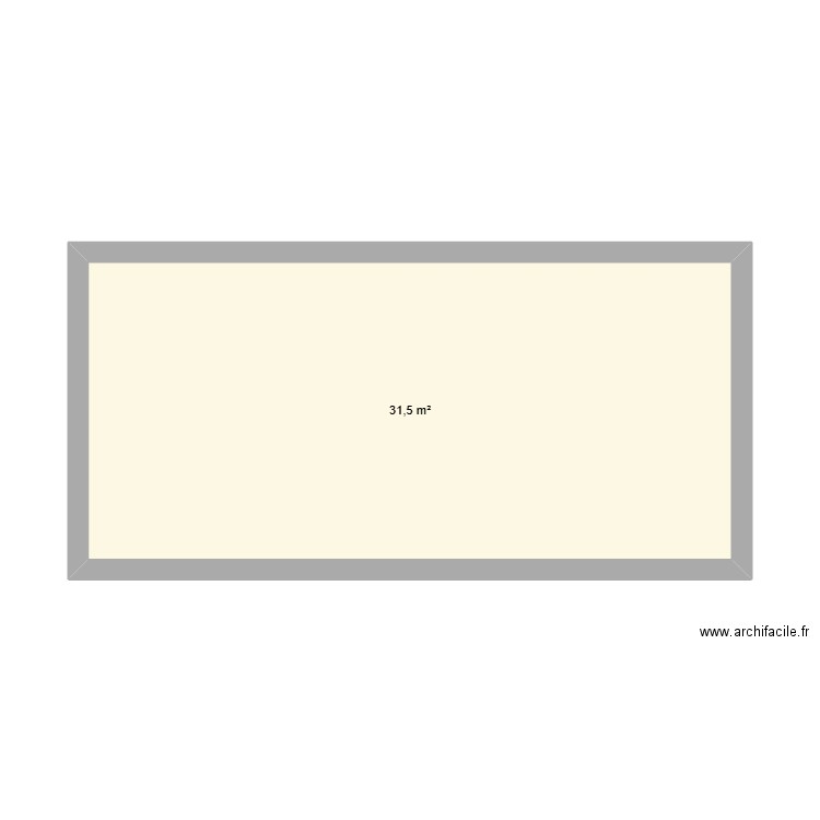 Villa Montcalm. Plan de 1 pièce et 32 m2
