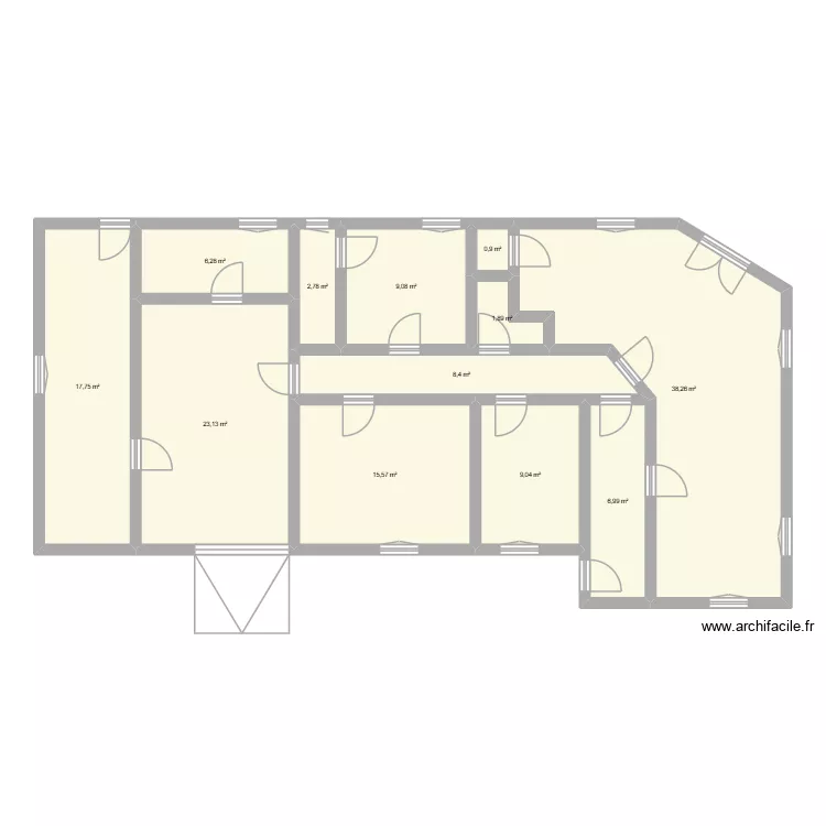 CAO.maison.HENRY. Plan de 12 Pièces et 140 m²