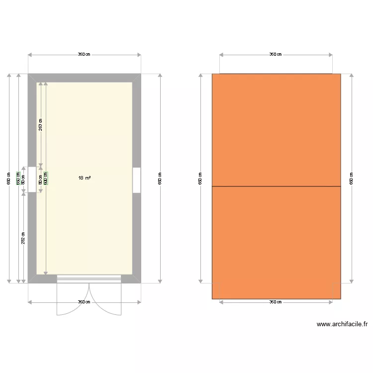 garage jardin tivo. Plan de 