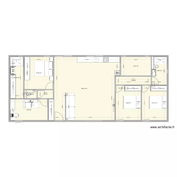 Maison complète plan 2. Plan de 12 et 109 m² Maison complète plan 2. Plan de 12 et 109 m²