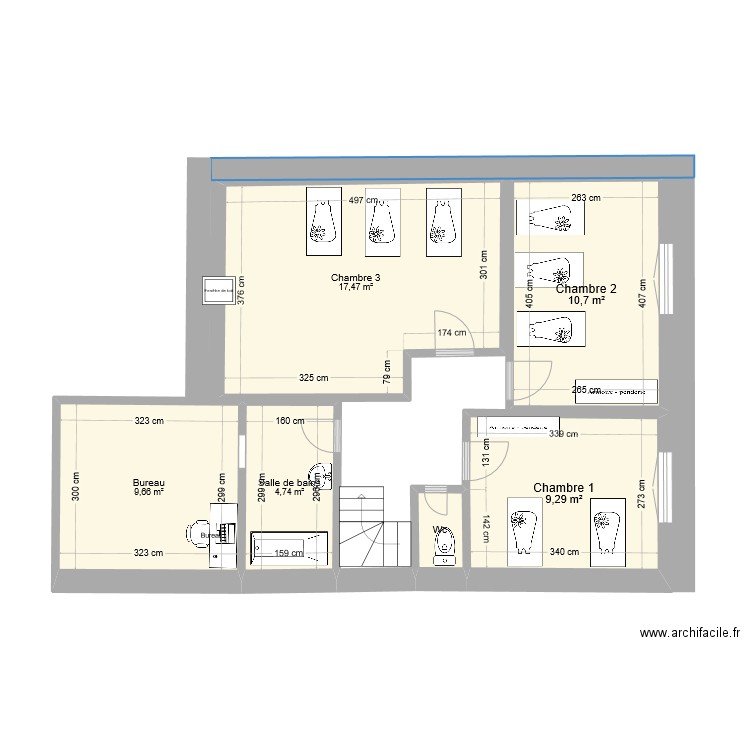 1ER ETAGE. Plan de 0 pièce et 0 m2