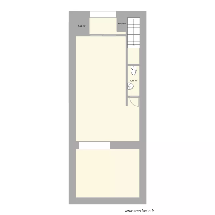 LLUCIA 33 RDC. Plan de 7  et 53 m²