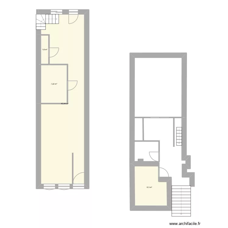 MINARO. Plan de 4 et 61 m² MINARO. Plan de 4 et 61 m²