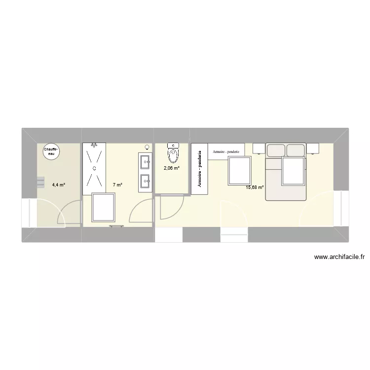 nord. Plan de 4 et 29 m² nord. Plan de 4 et 29 m²