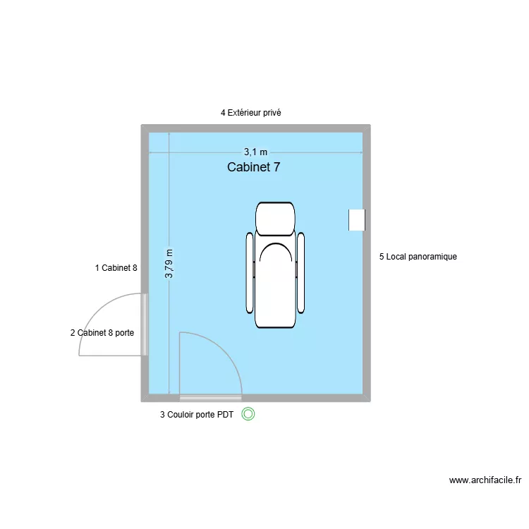 31370 Cabinet 7. Plan de 1 et 12 m² 31370 Cabinet 7. Plan de 1 et 12 m²