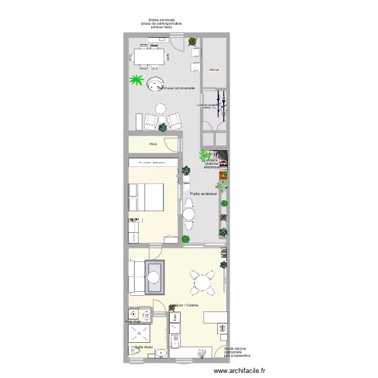 Villa La Cachette version 9. Plan de Villa La Cachette version 9. Plan de