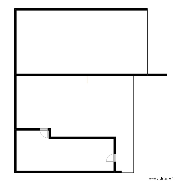 guinet. Plan de 2 pièces et 135 m2