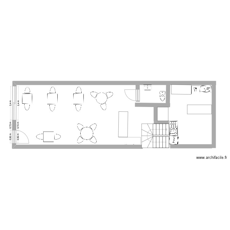 salle. Plan de 0 pièce et 0 m2