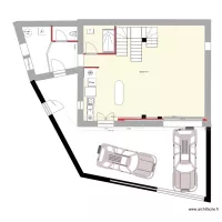 Plan RDC SDB grange escalier original