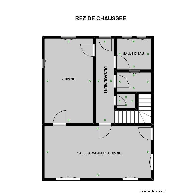config. Plan de 0 pièce et 0 m2