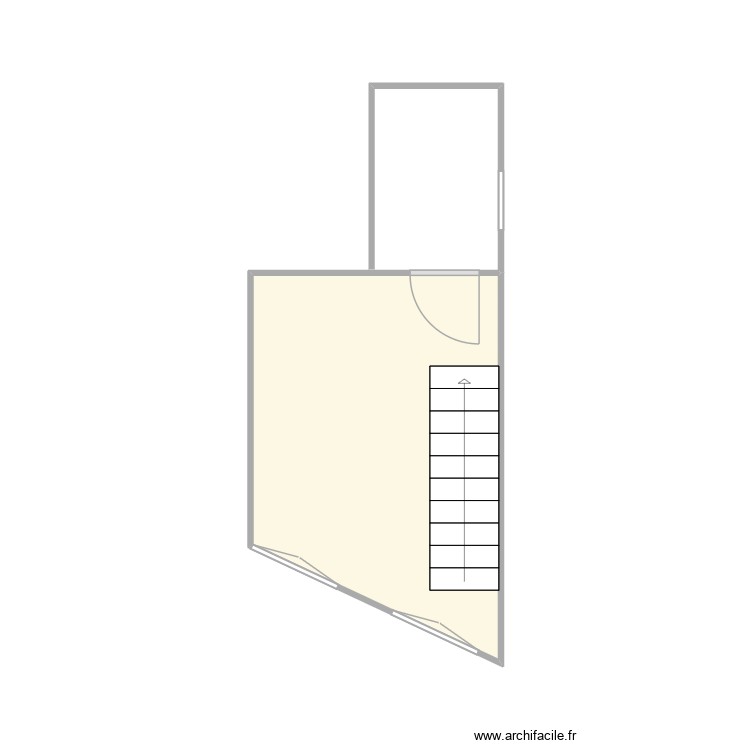 &eacute;tage. Plan de 0 pièce et 0 m2