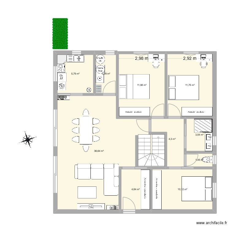 Maison Auri 2026 - 4. Plan de 18 pièces et 192 m2