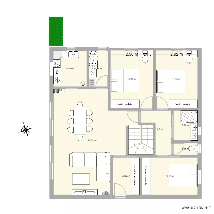 Maison Auri 2026 - 4. Plan de 18 pièces et 192 m²