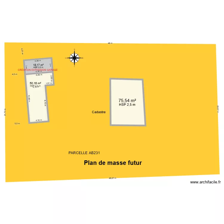 Plan de masse Futur 1. Plan de Plan de masse Futur 1. Plan de