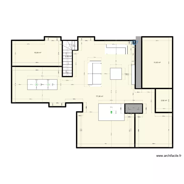 Plan avec cotes V2. Plan de 11 et 161 m² Plan avec cotes V2. Plan de 11 et 161 m²