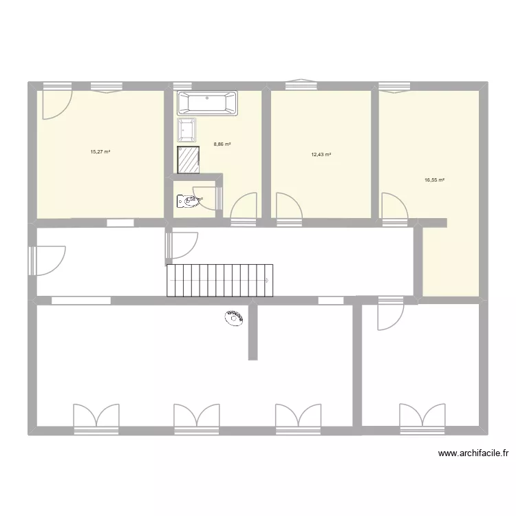 cinqueux eraines rdc. Plan de 5 Pièces et 55 m² cinqueux eraines rdc. Plan de 5 Pièces et 55 m²