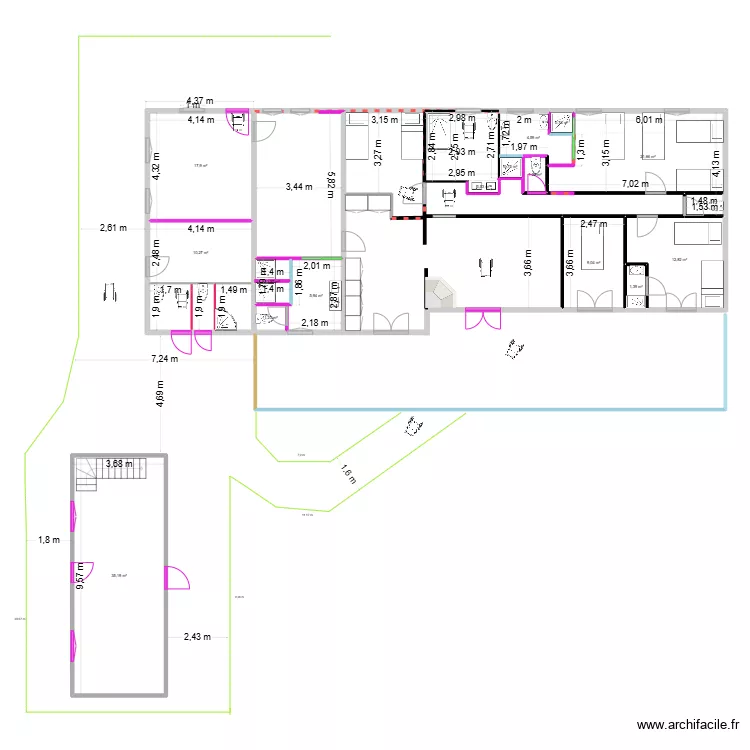 CENTRE AROURA. Plan de 