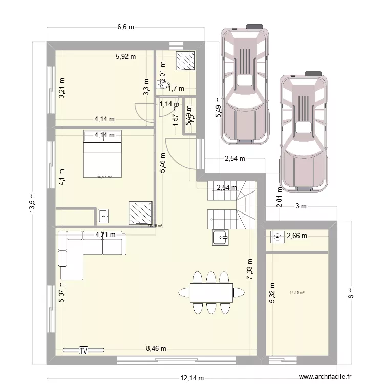structure_1. Plan de 3  et 107 m²