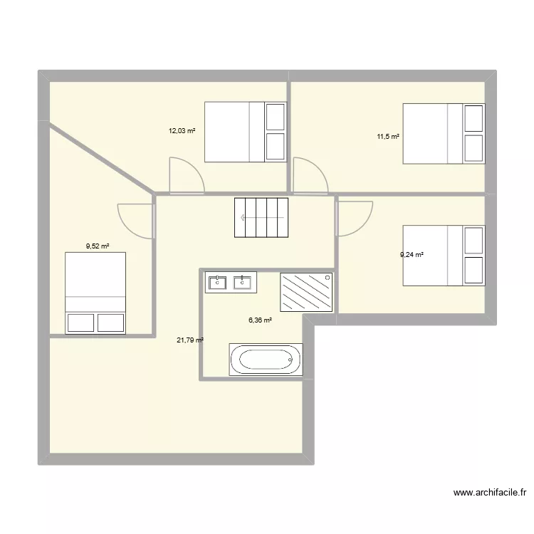 etage. Plan de 6 et 70 m² etage. Plan de 6 et 70 m²