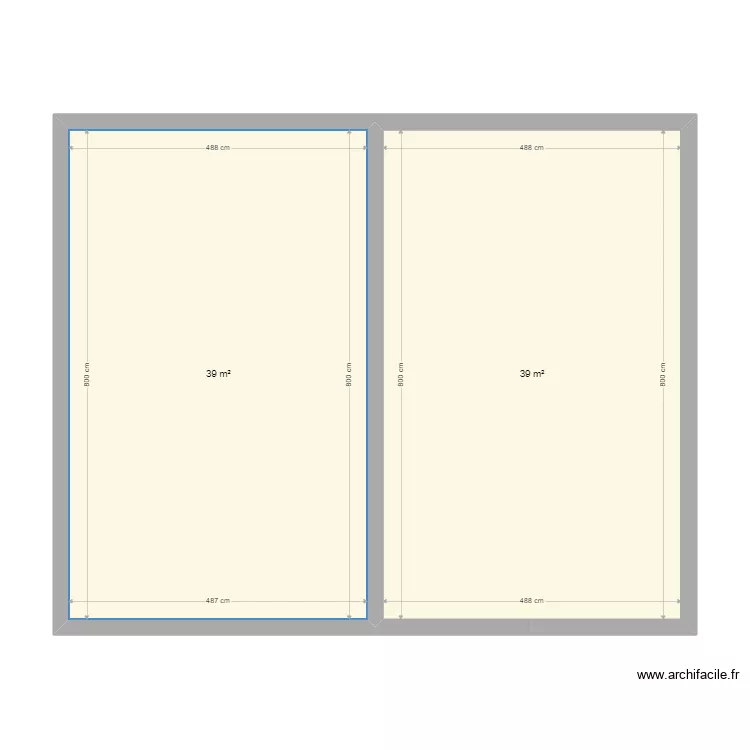 eTAGE 1 Jard. Plan de 2 Pièces et 78 m² eTAGE 1 Jard. Plan de 2 Pièces et 78 m²