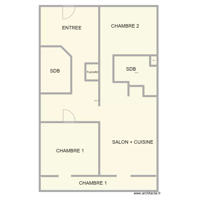 Plan Appartement Hameau du Mont d\'arbois. Plan de 3 pièces et 572 m²