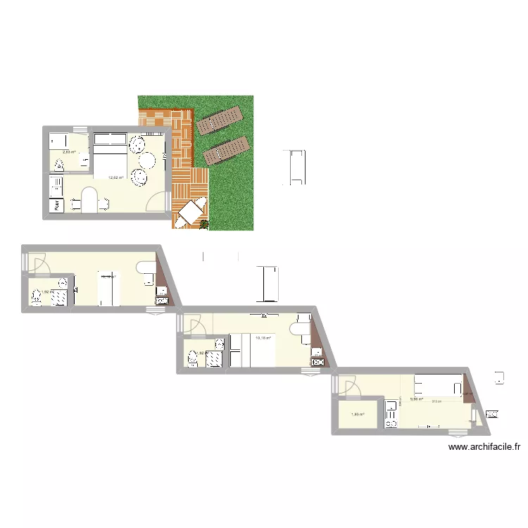 studio sel. Plan de 