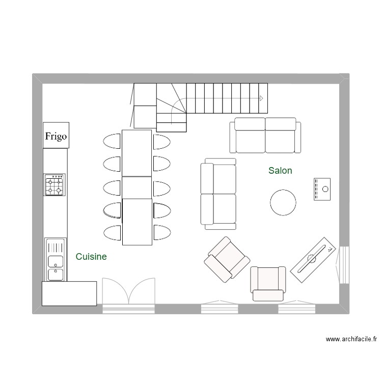 Mill - RDC. Plan de 0 pièce et 0 m2