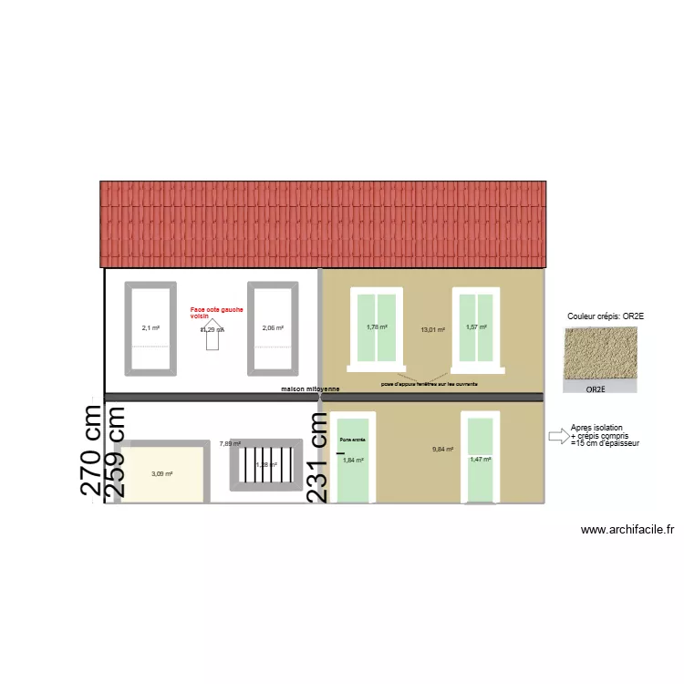 DANILOVIC FACADE ARRIERE PROJET 3. Plan de 