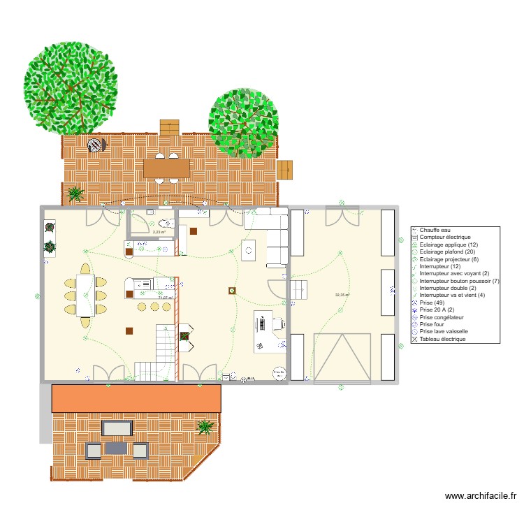Maison. Plan de 0 pièce et 0 m2