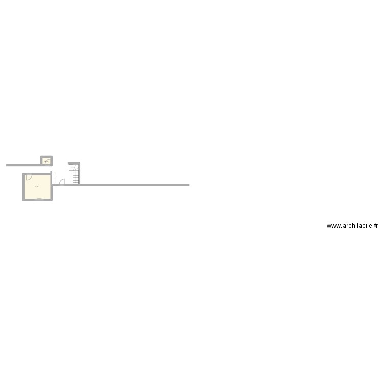 Maison  de rêve. Plan de 2 pièces et 15 m2