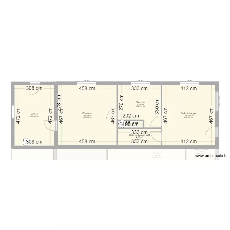 MAISON PIERRANNE. Plan de 