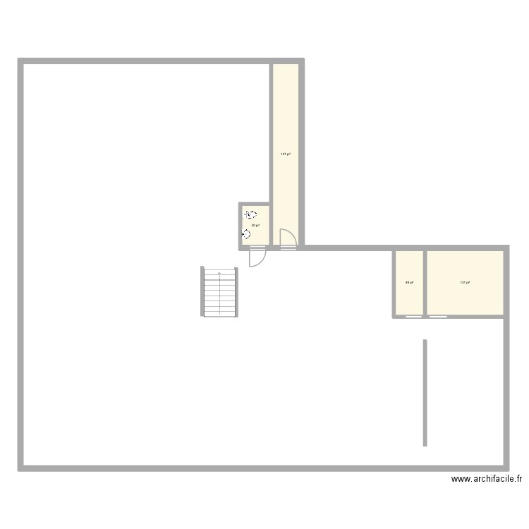 VPA complet. Plan de 4 pièces et 31 m2