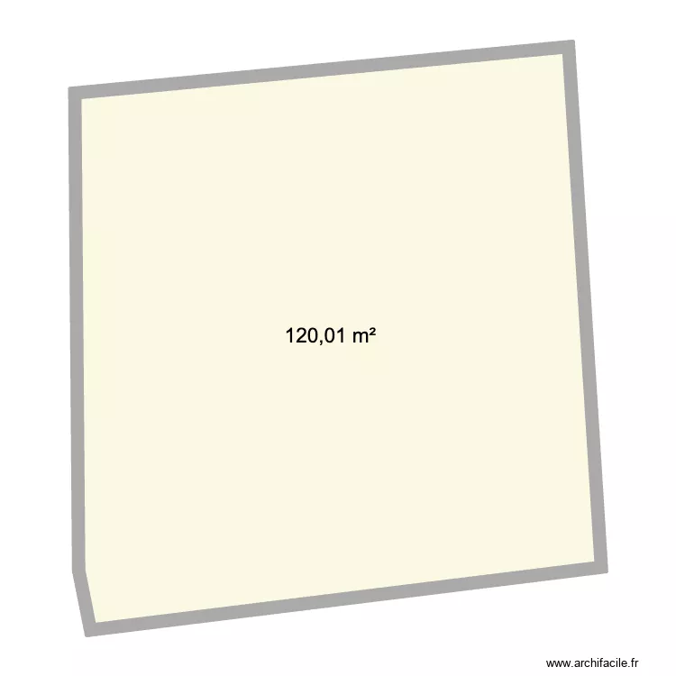 Velogny. Plan de 1  et 120 m²