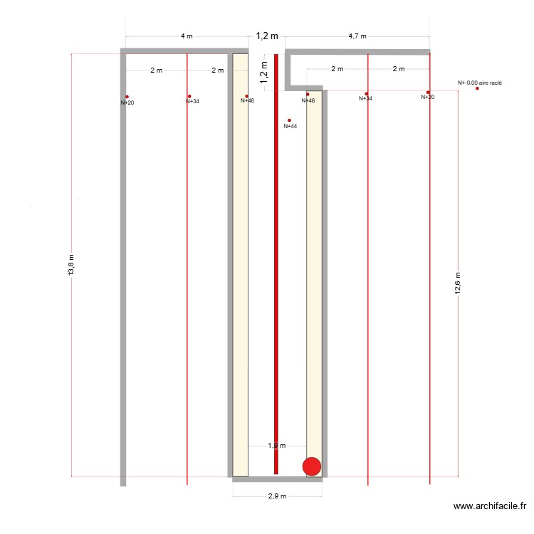 salle de traite conche 1. Plan de 0 pièce et 0 m2