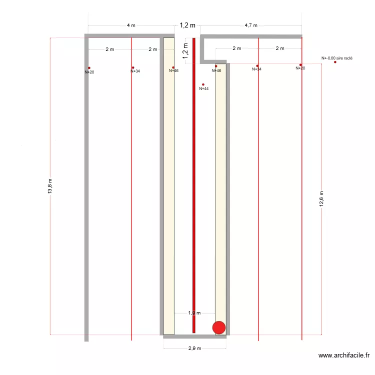 salle de traite conche 1. Plan de 