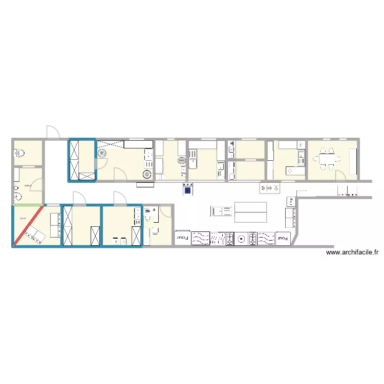 Plan actuelle Caen. Plan de 